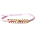 Pulsera Tejida con Oro 18k Amarillo Personalizada