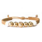 Pulsera Tejida con Oro 18k Amarillo Personalizada