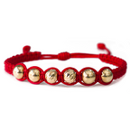 Pulsera Tejida con Oro 18k Amarillo Personalizada