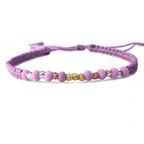 Pulsera Tejida con Oro 18k Amarillo, Rosa y Blanco Personalizada