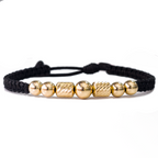 Pulsera Tejida con Oro 18k Amarillo Personalizada