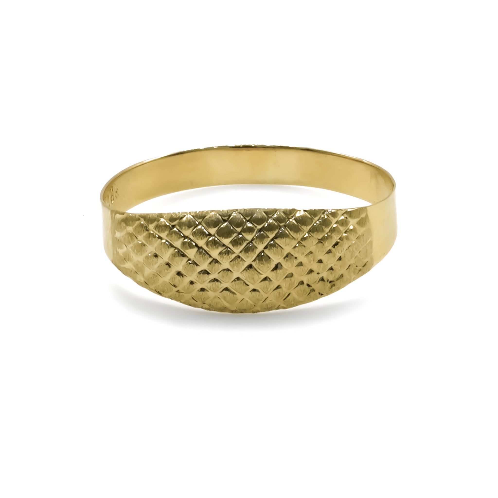 Anillo Troquelado - Talla 9 ½