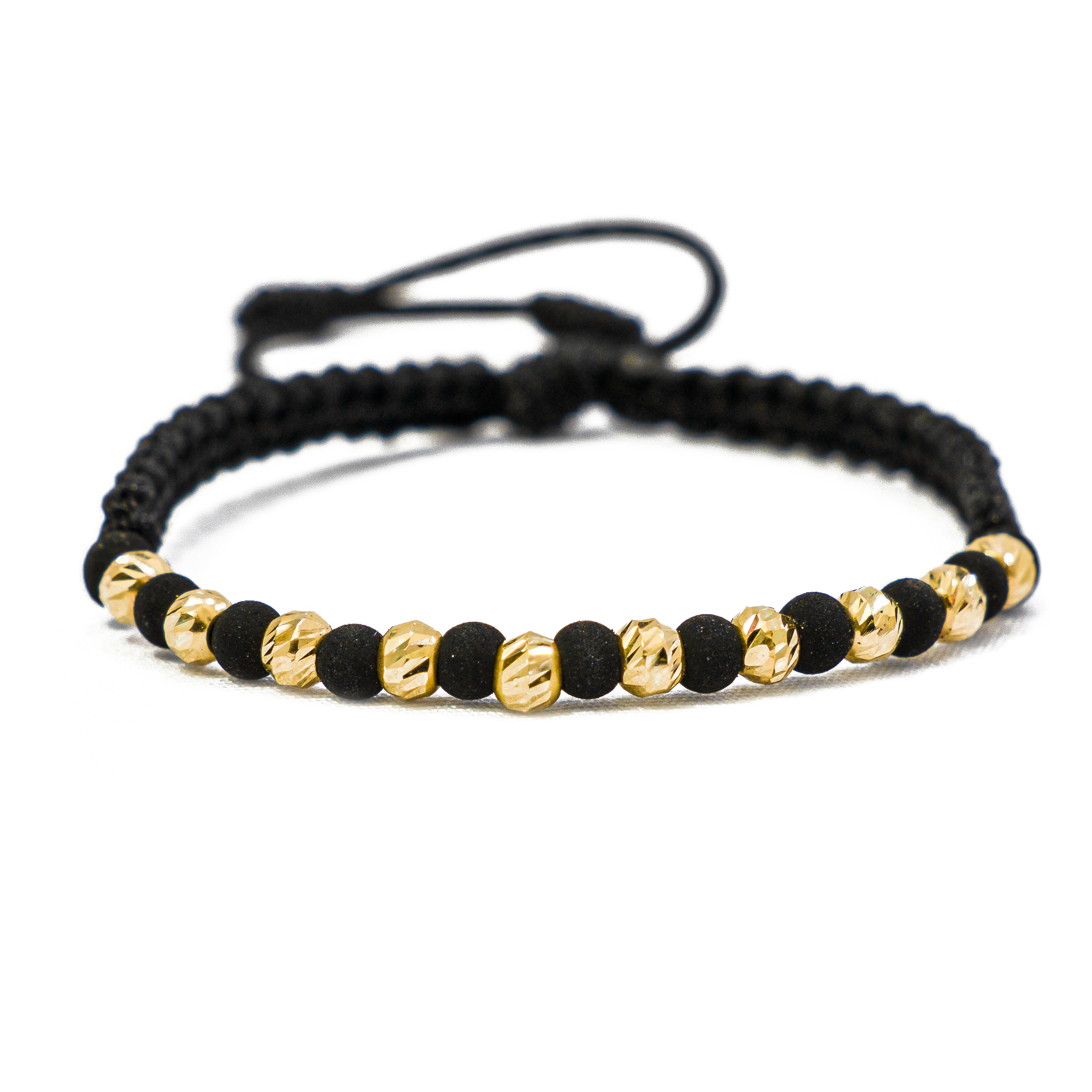 Pulsera Tejida con 10 Balines #4 Diamantados