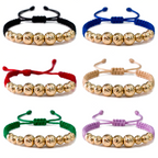 Pulsera Tejida con Oro 18k Amarillo Personalizada