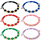 Pulsera Tejida con Oro 18k Amarillo y Neoprenos