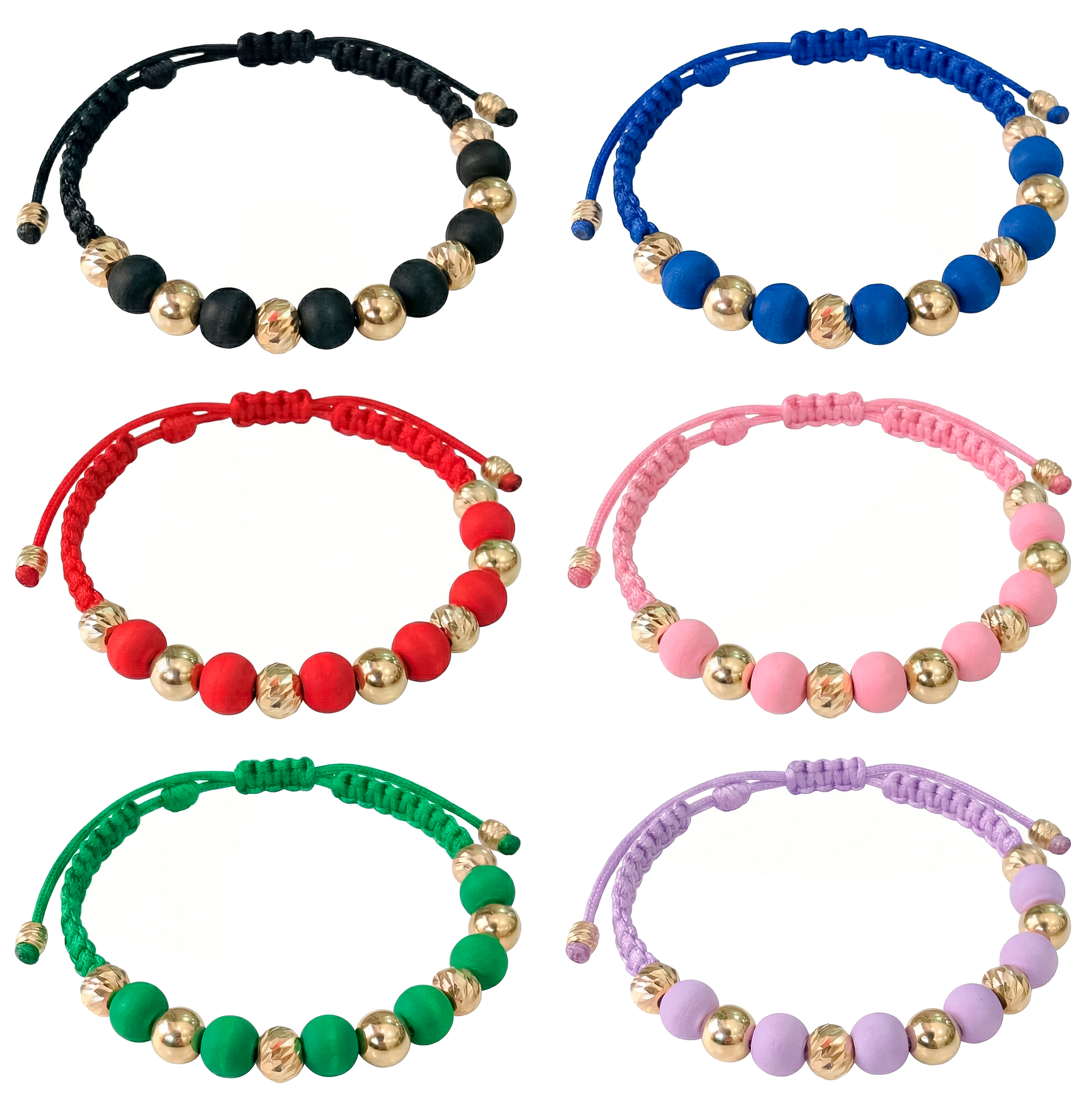 Pulsera Tejida con Oro 18k Amarillo y Neoprenos