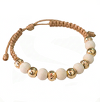 Pulsera Tejida con Oro 18k Amarillo y Neoprenos