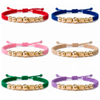 Pulsera Tejida con Oro 18k Amarillo Personalizada