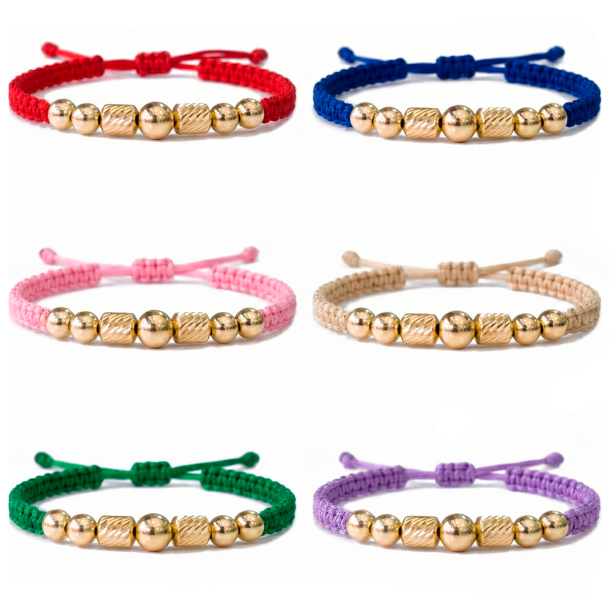 Pulsera Tejida con Oro 18k Amarillo Personalizada