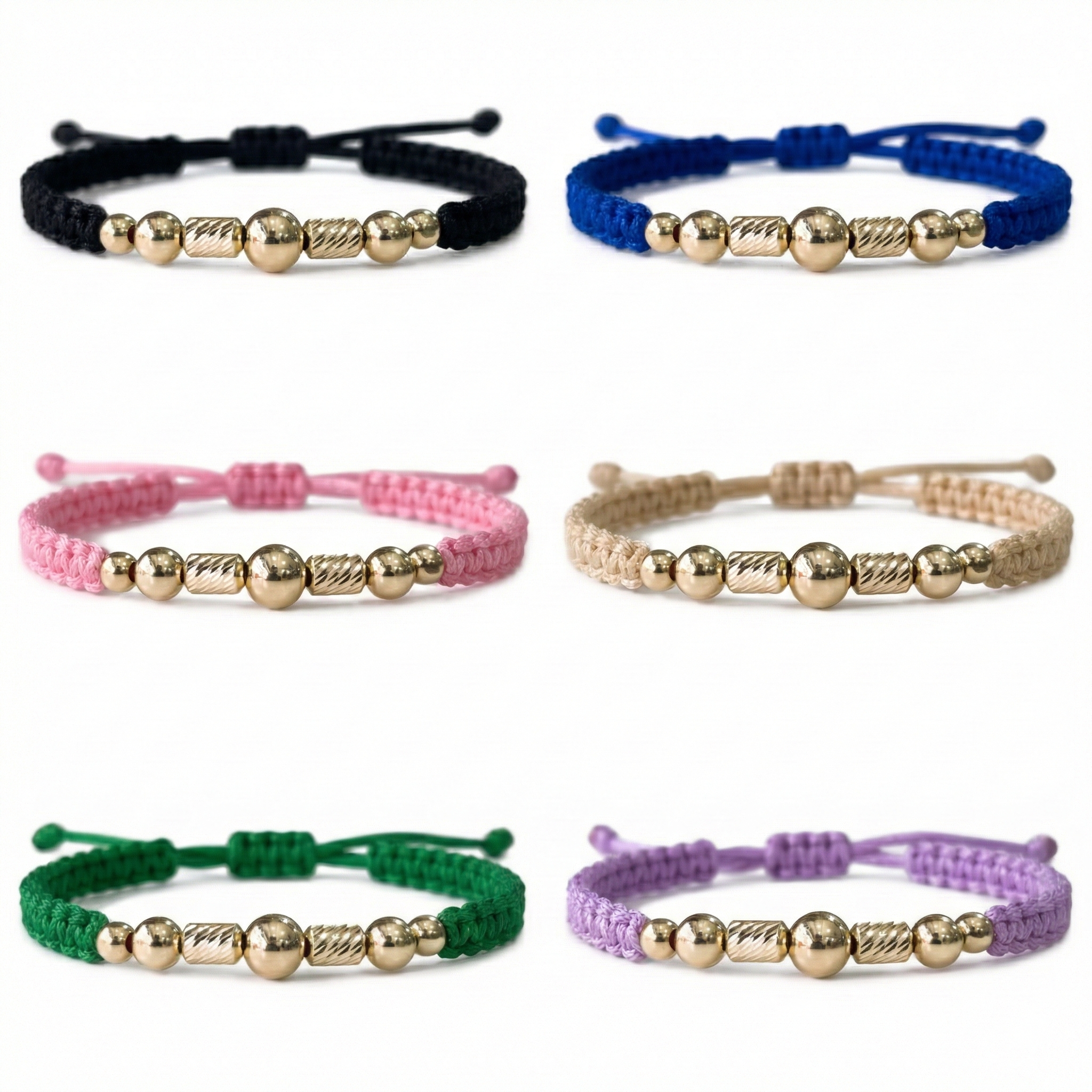 Pulsera Tejida con Oro 18k Amarillo Personalizada