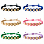 Pulsera Tejida con Oro 18k Amarillo Personalizada