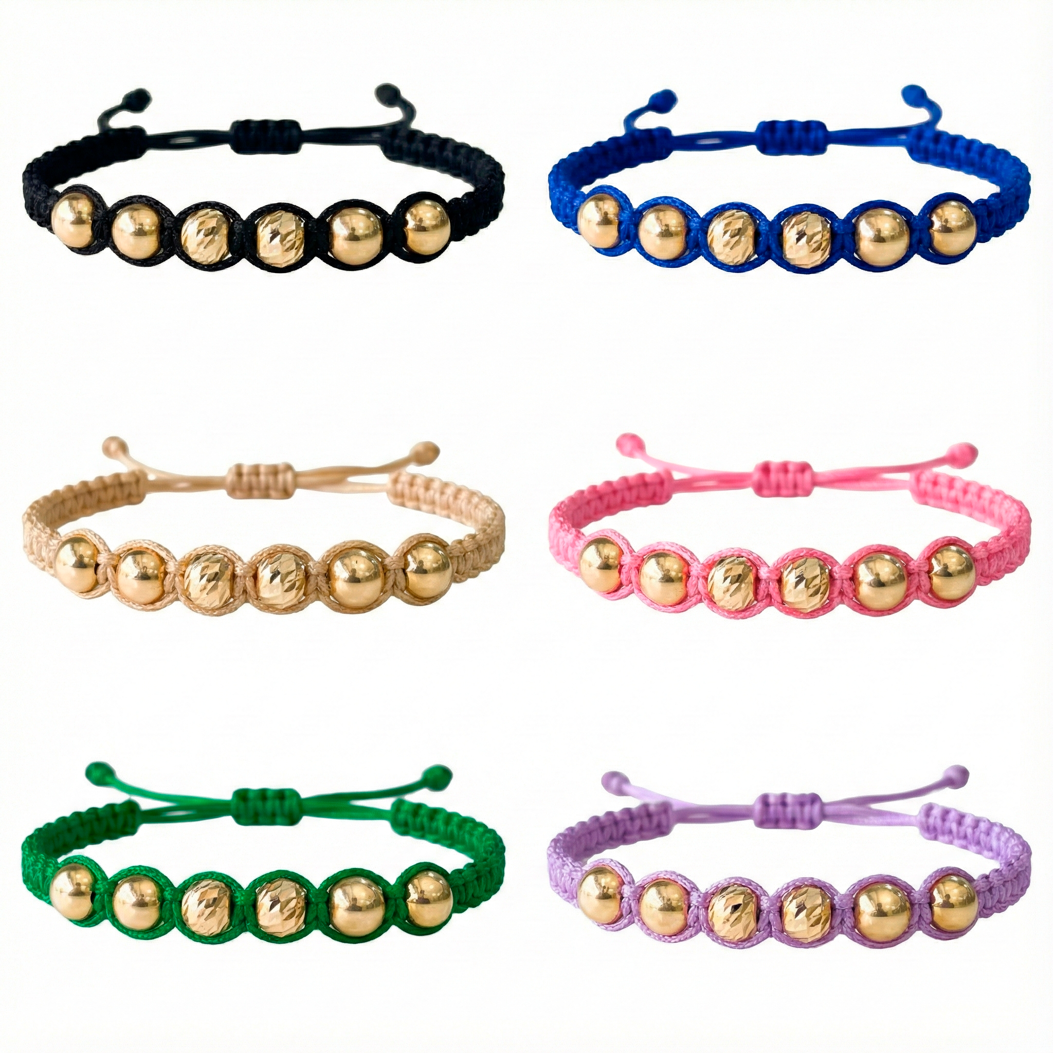 Pulsera Tejida con Oro 18k Amarillo Personalizada