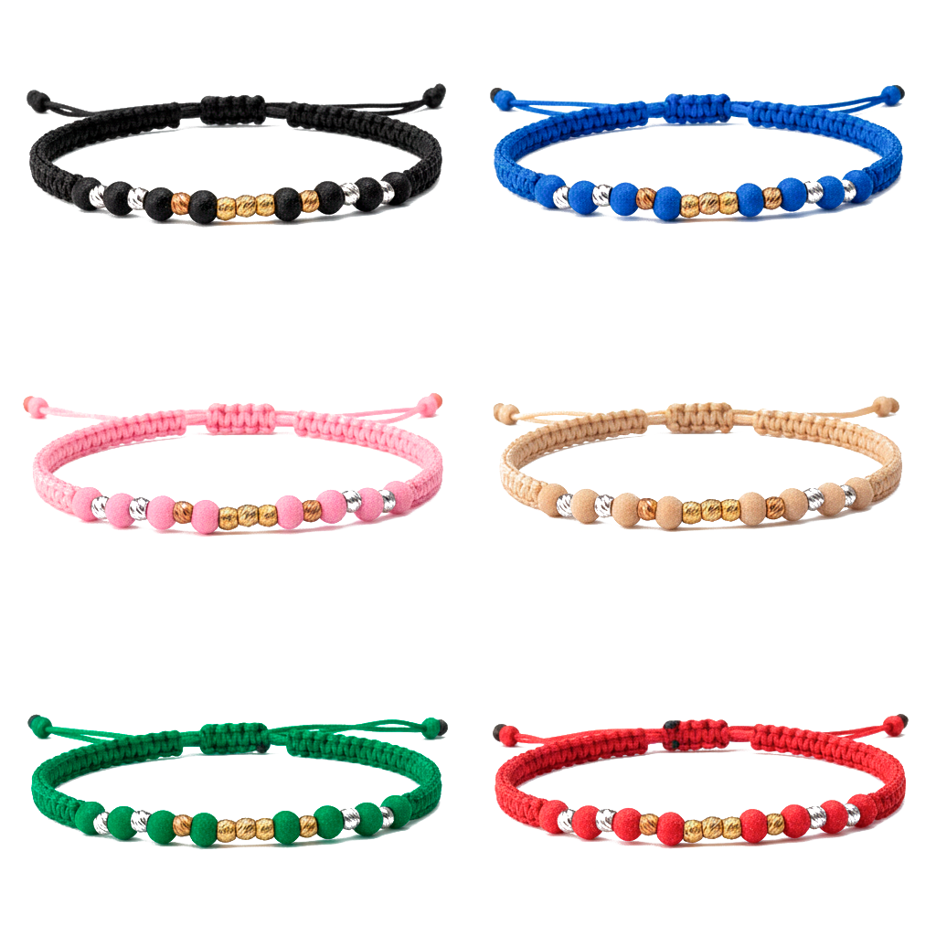 Pulsera Tejida con Oro 18k Amarillo, Rosa y Blanco Personalizada