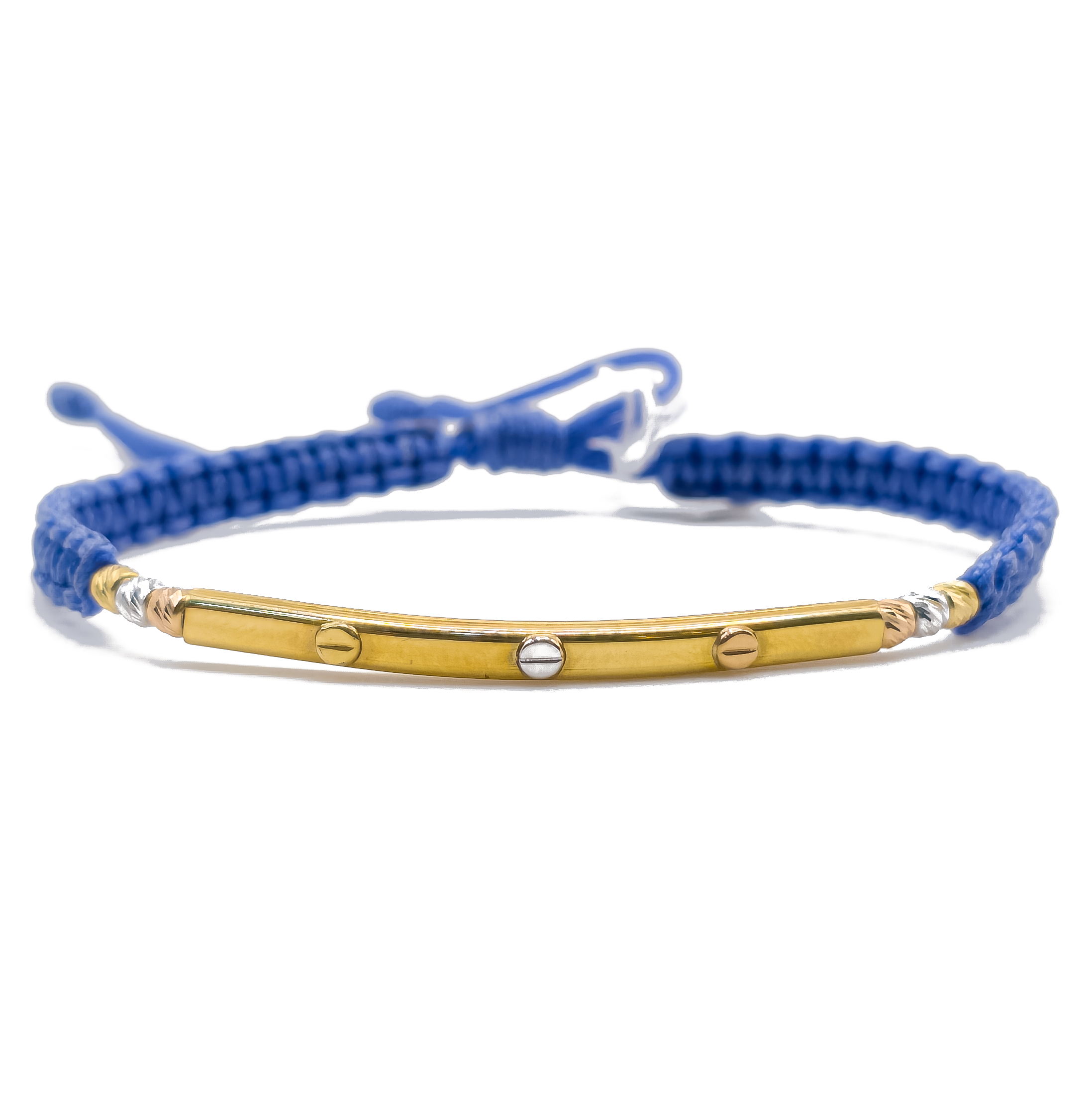 Pulsera Tejida con Pasador y Balines